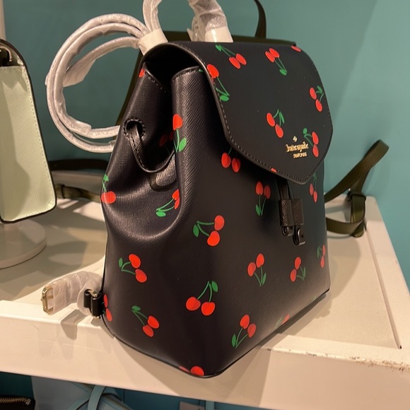 Kate Spade lizzie medium flap backpack
BLACK MULTI - Picture 10 of 16